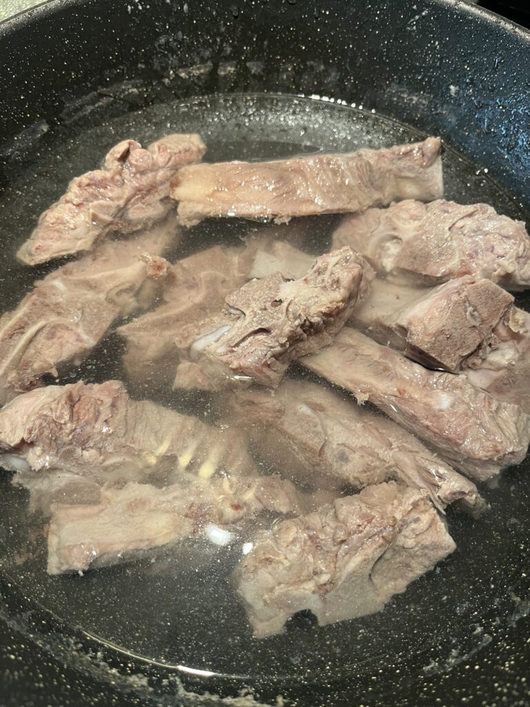 Blanched & Rinsed meat