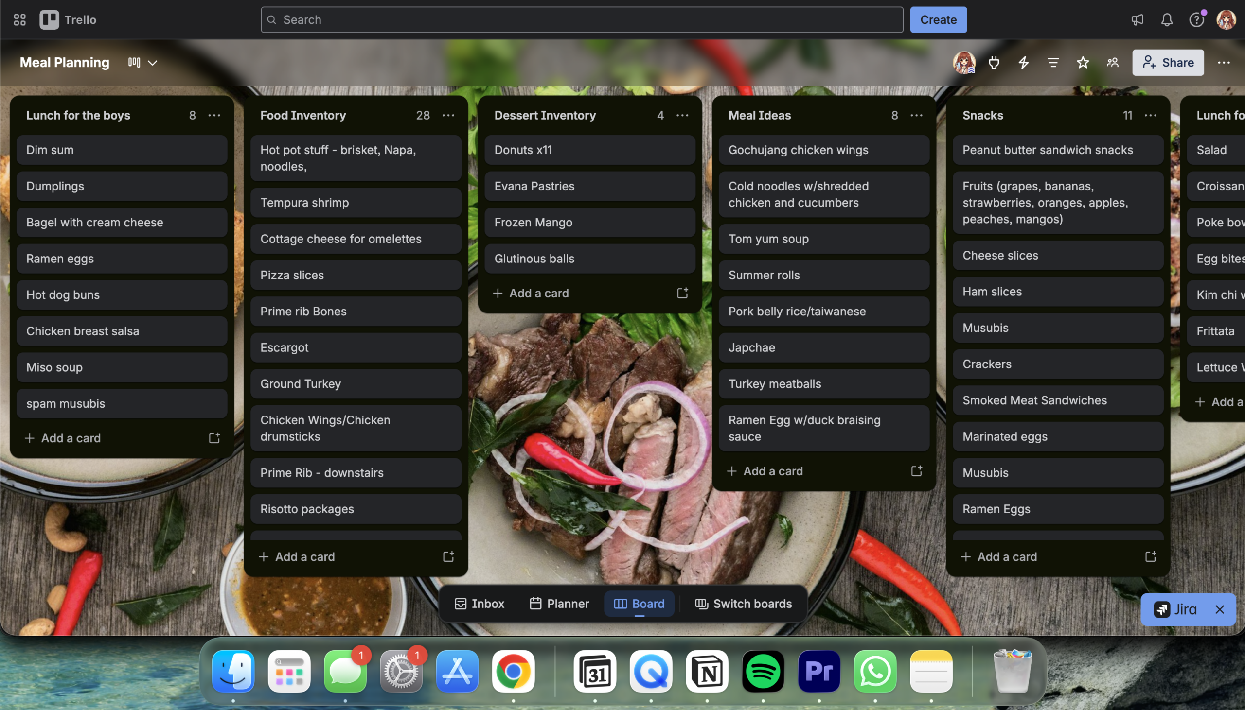 Meal Planning for the Week